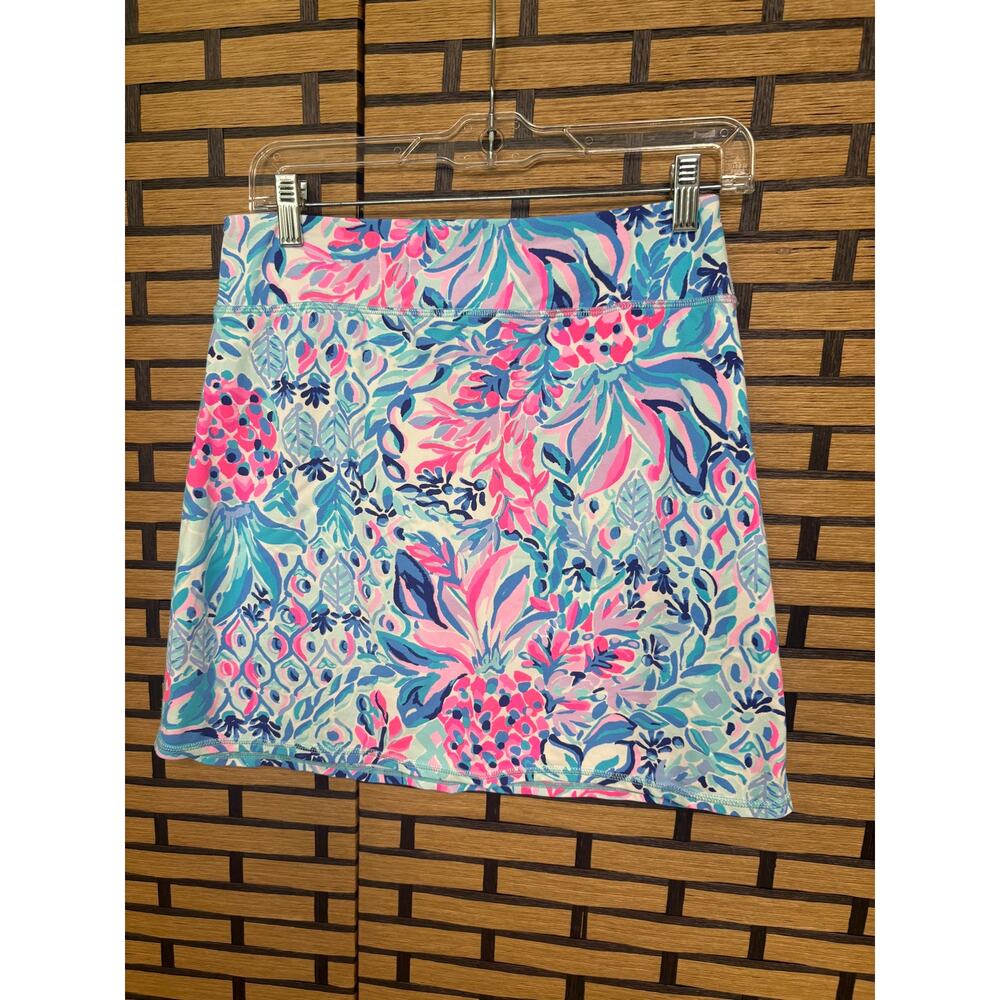 Lilly Pulitzer Luxletic Blue And Pink Maryana Skort Size Small